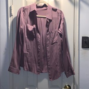 Muave Button Down Shirt